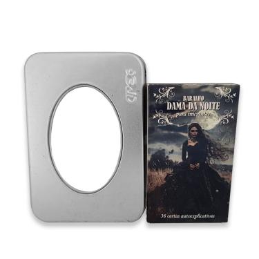 Imagem de Kit Proteção Taro Dama da Noite Iniciante e Porta Tarô Metal