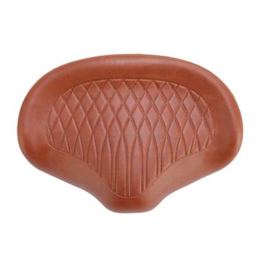 Imagem de Diydeg Almofada de Assento de Bicicleta, Almofada de Sela Ultra Macia de Esponja de Couro PU, Assento de Bicicleta Larga à Prova de água para Exercícios, Estacionários, Montanha, (Marrom)