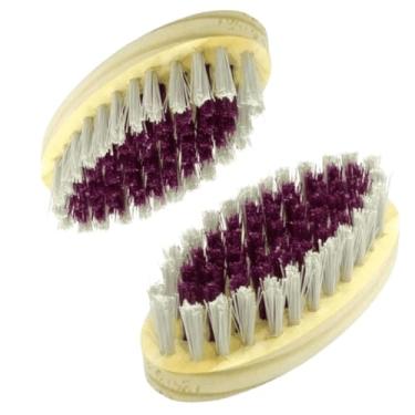 Imagem de Kit 2 Unids Escova de Limpeza Oval,12,5 cm x 11,5 cm, para Roupas, Tênis e Sapatos, Tanque, Resistente, Limpeza