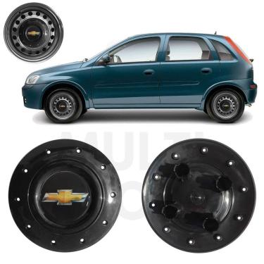 Imagem de 1X Calota Centro Roda Aro 14 Gm Corsa Hatch 2002 A 2012
