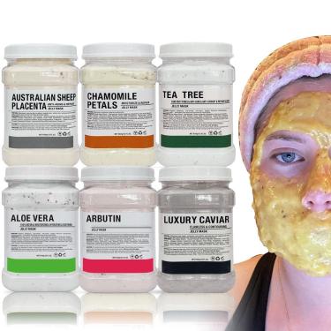 Imagem de Máscara de gelatina YMEYFAN para tratamentos faciais profissionais 680 ml (pacote com 6)