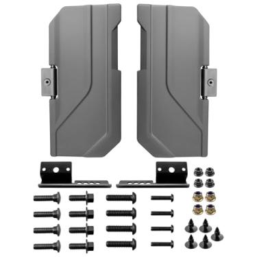 Imagem de Viseiras pretas para carro adequadas para Polaris Ranger Crew XP 570 1000 2018 2019 2020 2021 2022 2023 Substituir 2890288, 1 par