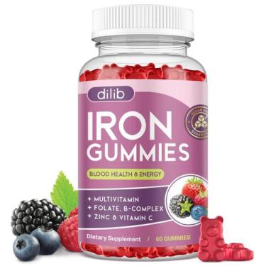 Imagem de Suplemento de ferro Dilib Iron Gummies com multivitamínico 60 gomas