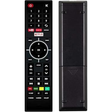 Imagem de Controle remoto universal compatível com Smart TVs Element com Netflix, YouTube, Google Play, Discover Keys para E4SJ5517BF E2SW3918 E2SW5018 ELST3216H ELSJ 5017 ELSJ5517 E4SFT5517 ELST5016S4