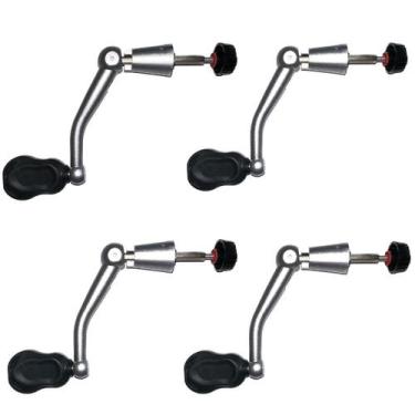 Imagem de Kit 4 Manivela Bracinho Cabo Universal Molinete - Lamazon
