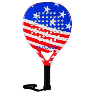 Imagem de Raquete de padel GRANDCOW Pro, fibra de carbono, espuma EVA, bandeira 