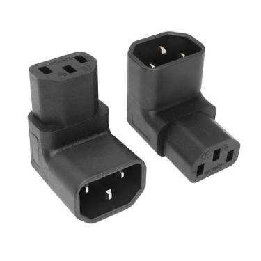 Imagem de Adaptador de extensão de energia YACSEJAO IEC 320 C14 a C13 90