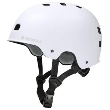 Imagem de Capacete de bicicleta MOUNTALK Kids 5-8/8-14 anos branco fosco