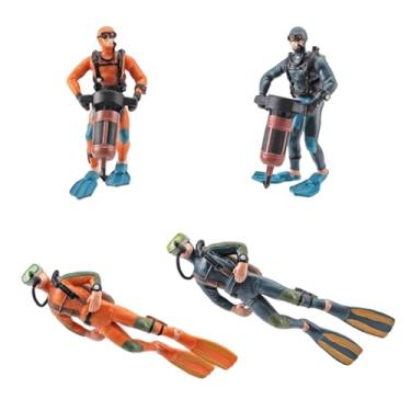 Imagem de Generic 4 peças de decoração de aquário, enfeites de aquário, cenário subaquático criativo, figuras de cenas oceânicas, decoração paisagística, estatueta de