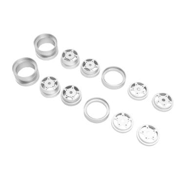 Imagem de Generic Conjunto de Cubo de Roda de Carro de Controle Remoto, Liga 4pcs RC Wheel Hub Set para Corrida de Jogo (#2)