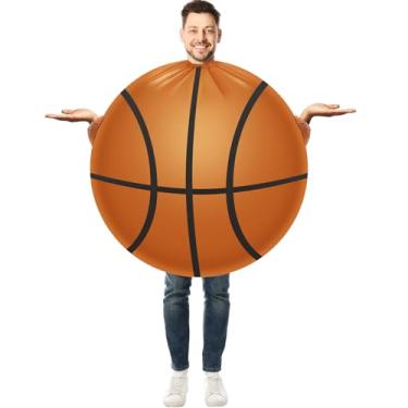 Imagem de Hollowfly Fantasia inflável para adultos de 1,5 a 1,9 m, fantasias de Halloween para homens e mulheres, engraçadas para festas esportivas (basquetebol)