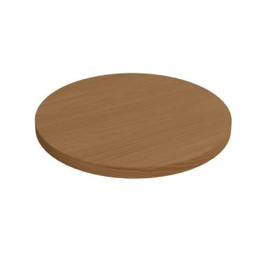 Imagem de Tampo Mesa Sala de Jantar Madeirado Madeirado TA69 Crome s/ Vidro Redondo 65x65cm Canela - Kappesberg