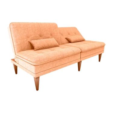 Imagem de Sofá Cama 3 Lugares Reclinável Casal Premium 1,90 Larg Pietra Matrix Boucle Mostarda