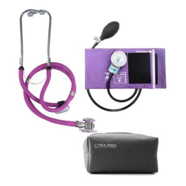 Imagem de Kit Enfermagem Esfigmomanometro+ Estetoscópio Duplo Rappaport Pa Med G