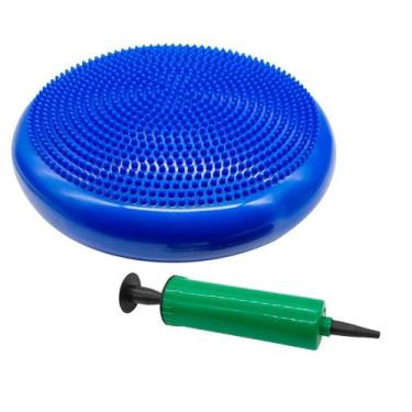 Imagem de Disco de Equilíbrio 33cm Yoga Pilates Fisioterapia com Bomba Inflável 
