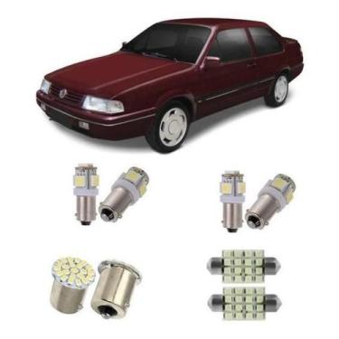Imagem de Kit Completo Lâmpadas Santana 82 Á 97 Teto Placa Ré Farolete - Techone