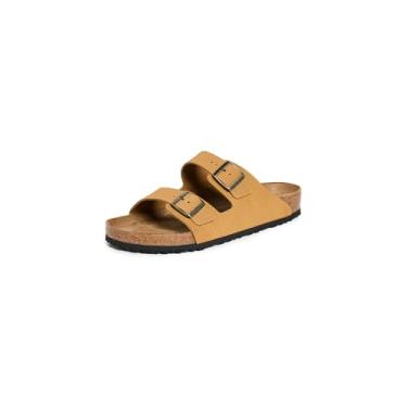 Imagem de Birkenstock Sandálias masculinas de veludo cotelê Arizona, marrom cortiça, 42 M EUA, Marrom cortiça, 42