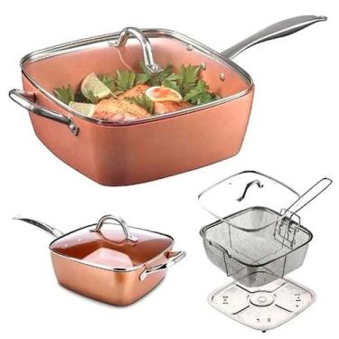 Imagem de Panela Frigideira Cozinha Legume A Vapor 9,5" - YC627 - MB