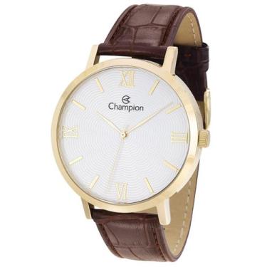 Imagem de Relógio Masculino Champion CN20604B Couro Marrom