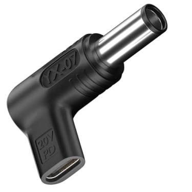 Imagem de Adaptador fêmea USB C de 100 W para 7,4 x 5 mm, adaptador PD 7,4 x 5,0 mm para USB C 19,5 V DC, PD tipo USB C para adaptador de 7,4 x 5,0 mm feito para laptop HP Series