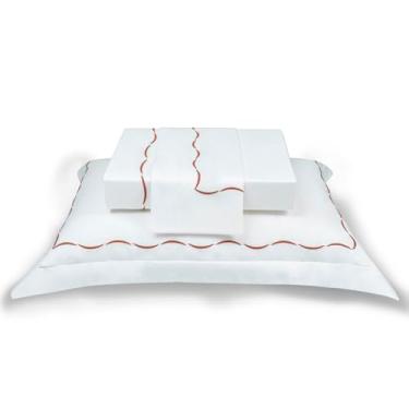 Imagem de FRONHA NATU PIETÁ TERRACOTA 100% ALGODÃO CETIM 300 FIOS 50X90