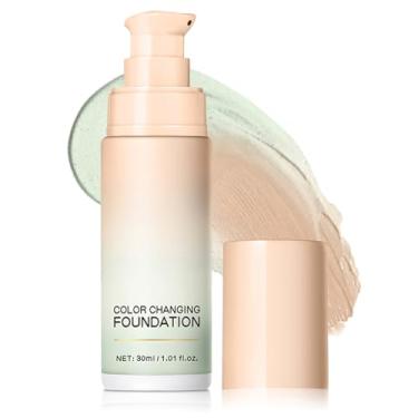 Imagem de Base de mudança de cor, creme CC hidratante de correção de cor com centella, corretor de cor verde, leve, não oleoso, maquiagem que muda de cor de base (30 ml)