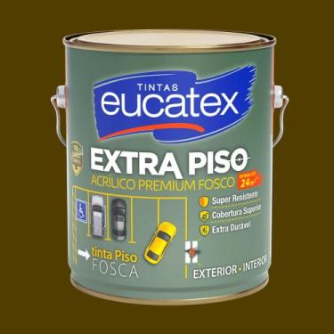 Imagem de Tinta Acrilica para Piso Estacionamento 3,6l Eucatex Extra Piso, Marro