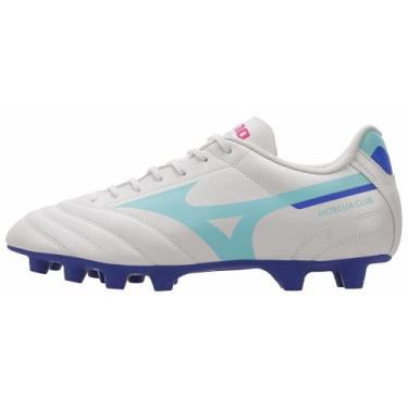 Imagem de Chuteira de Campo Mizuno Morelia Club MD Masculina, Branco, 38