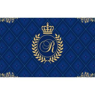 Imagem de Painel de Lona Realeza Menino Coroa de Louros - Fabrika de Festa, 200x