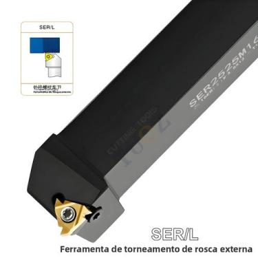 Imagem de Ferramenta De Torneamento De Rosca Externa Suporte CNC Cortador De Tor