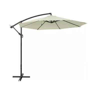 Imagem de Ombrelone Guarda Sol Central Sol Praia Jardim 3m - Bogu Store, Off whi