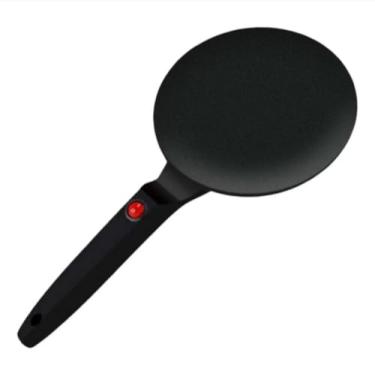 Imagem de Panquequeira Elétrica, Antiaderente, 220V, para Tapioca, Crepioca e Omelete, Preta