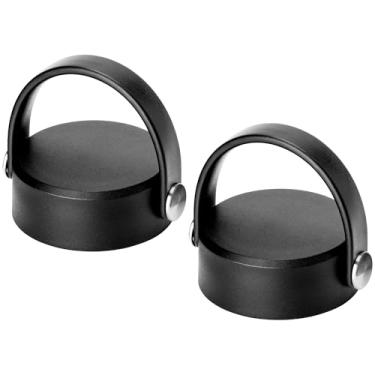 Imagem de Bluwing Tampa para Hydro Flask 32 boca larga de 1,134 g, tampas de substituição para garrafas de água de boca larga Hydroflask 12 16 18 20 32 40 1,814 g, tampa de alça flexível (pacote com 2)