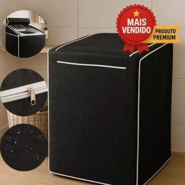 Imagem de Capa Protetora Máquina Lavar Roupas Impermeável Zíper Premium Brastemp