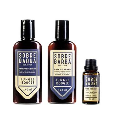 Imagem de Trio Sobrebarba - Shampoo, Balm e Óleo de Barba - Jungle Boogie