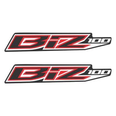 Imagem de Adesivo Protetor Tank Pad Biz 100 2015 Compatível Lateral - Cromo Sign