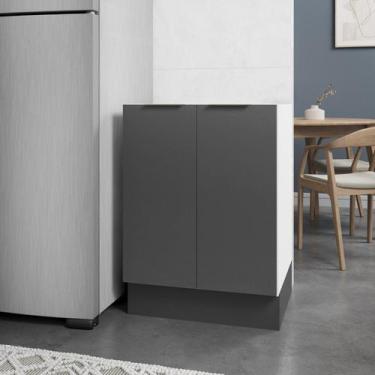 Imagem de Balcão 2 Portas 60cm sem Tampo com Rodapé Ipanema CabeCasa MadeiraOrig