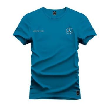 Imagem de Camisa Masculina Estampada Mercedes AMG 100% Algodão Fio 30.01 Pentead