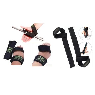 Imagem de Kit 2 Strap 100% Algodão Musculação Academia Treino