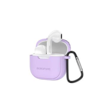Imagem de Aparelhos auditivos sem fio BOROFONE com estojo Lilac PROFESSI - Light