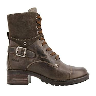 Imagem de Bigfanshu Botas femininas de cano curto com cadarço e cano baixo de inverno confortáveis quadradas com salto médio, Verde, 41 M EU