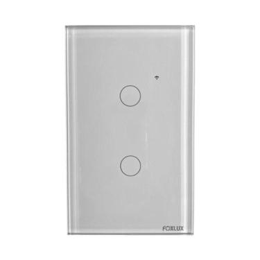 Imagem de Interruptor Inteligente Wifi 2 Botões Touch Bivolt Foxlux