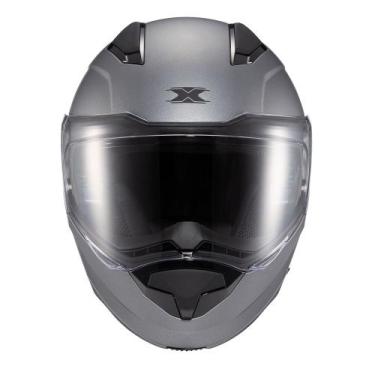 Imagem de Capacete Motociclista Texx Escamoteável Kratos Solido, Solido Titanio 