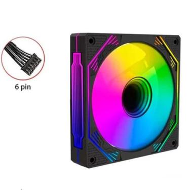 Imagem de Cooler Fan Hayom Colorido RGB P/ Kit FC1308 FC131108