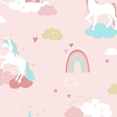 Imagem de Papel de Parede YOYO II Infantil Rosa YY203201R