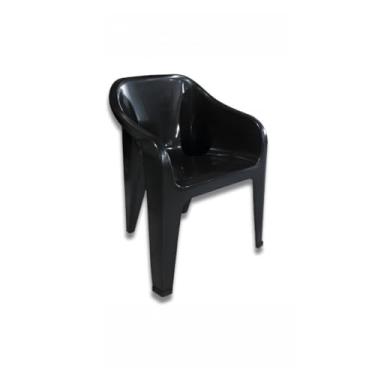 Imagem de Cadeira Poltrona Comfort Plástica Resistente e Reforçada Suporta Até 182Kg Buffet Restaurante 74 * 62 * 57cm(Unitário)