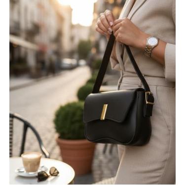 Imagem de Bolsa baguete de ombro com regulagem nas alças tendencia para o dia a 