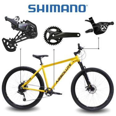 Imagem de Bicicleta Aro 29 Absolute Nero 5 Shimano Deore 12v Freio Hidráulico 17 Amarelo