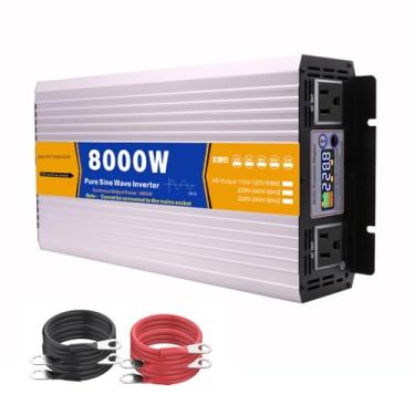 Imagem de Inversor de potência de onda senoidal pura de 8000W, conversor de 12 V CC para 120V/240V CA, 12V 24V 48V 60V 72V, inversor solar para caminhão, casa, RV,Dc 12v,AC 110V