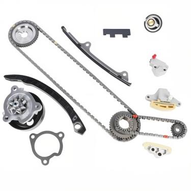 Imagem de Autodevil Kit de corrente de distribuição com bomba de água para peças de reposição de tempo de motor de carro Altima 2.5L 2007 2008 2009 2.5L 2488CC com termostato 13028-JA01A 150411JB0A 210106N226